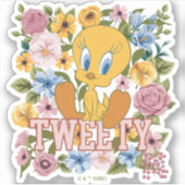 TWEETY™ Floral Embroidery Graphic Sticker (Voorkant)