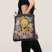 TWEETY™ Floral Embroidery Graphic Tote Bag (Dichtbij)