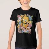 TWEETY™ Floral Embroidery Graphic Tri-Blend Shirt (Voorkant)