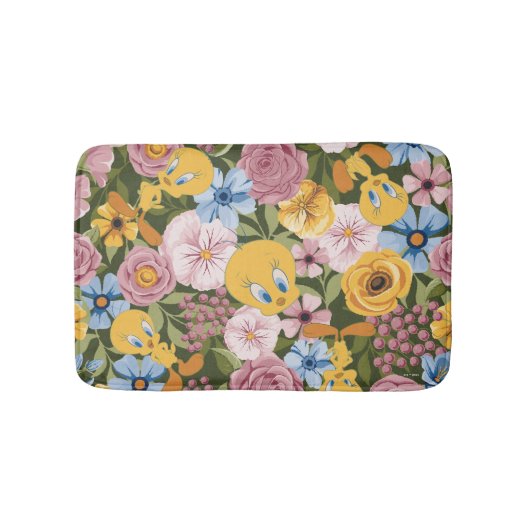 TWEETY™ Floral Embroidery Pattern Badmat (Voorkant)