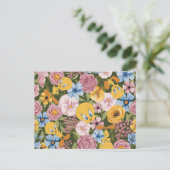 TWEETY™ Floral Embroidery Pattern Briefkaart (Staand voorkant)