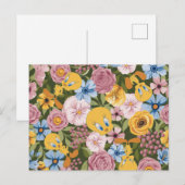 TWEETY™ Floral Embroidery Pattern Briefkaart (Voorkant / Achterkant)