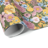 TWEETY™ Floral Embroidery Pattern Cadeaupapier (Rol Hoek)