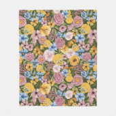 TWEETY™ Floral Embroidery Pattern Fleece Deken (Voorkant)