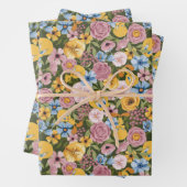 TWEETY™ Floral Embroidery Pattern Inpakpapier Vel (In situ)