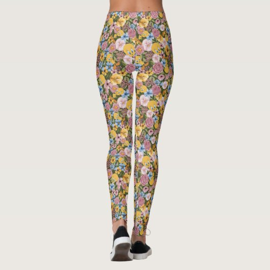TWEETY™ Floral Embroidery Pattern Leggings (Achterkant)