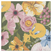 TWEETY™ Floral Embroidery Pattern Stof (Close Up)