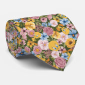 TWEETY™ Floral Embroidery Pattern Stropdas (Opgerold)