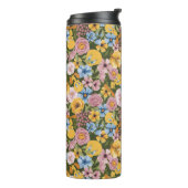 TWEETY™ Floral Embroidery Pattern Thermosbeker (Gedraaid links)