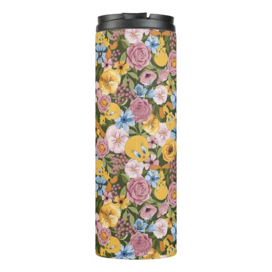 TWEETY™ Floral Embroidery Pattern Thermosbeker (Achterkant)