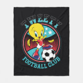 TWEETY™ Football Club Badge Fleece Deken (Voorkant)