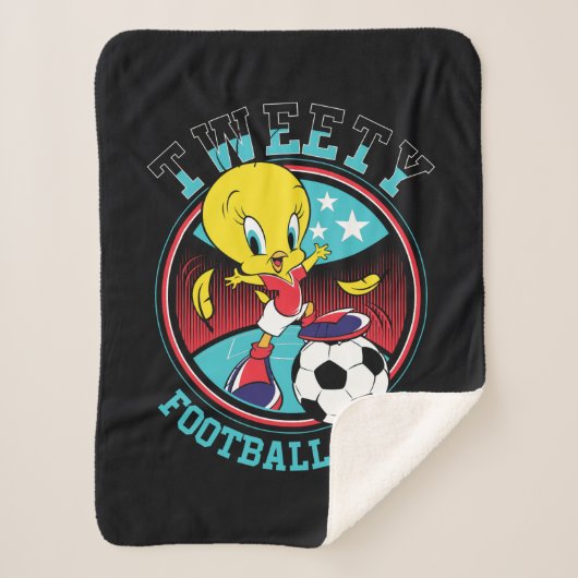 TWEETY™ Football Club Badge Sherpa Deken (Voorkant)