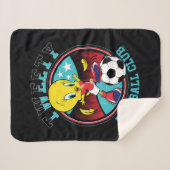 TWEETY™ Football Club Badge Sherpa Deken (Voorkant (horizontaal))