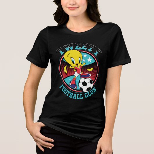 TWEETY™ Football Club Badge Tri-Blend Shirt (Voorkant)