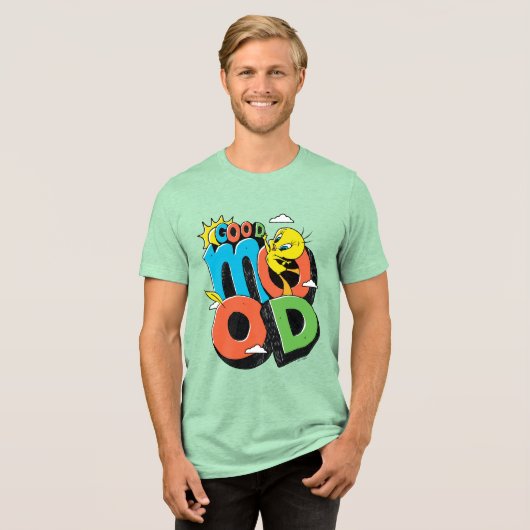 TWEETY™ Good Mood Tri-Blend Shirt (Voorkant volledig)