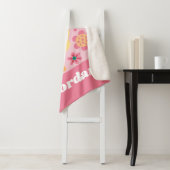 Tweety Green Line Flower Sherpa Deken (In situ)