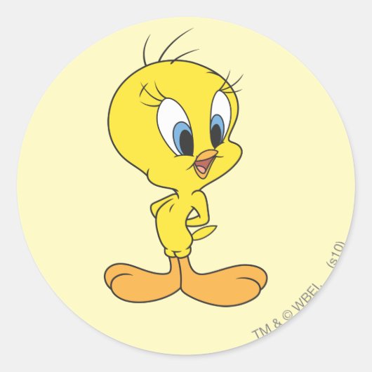 TWEETY™ Haha Ronde Sticker (Voorkant)