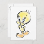 TWEETY™ - Hand gedaan Briefkaart (Voorkant / Achterkant)