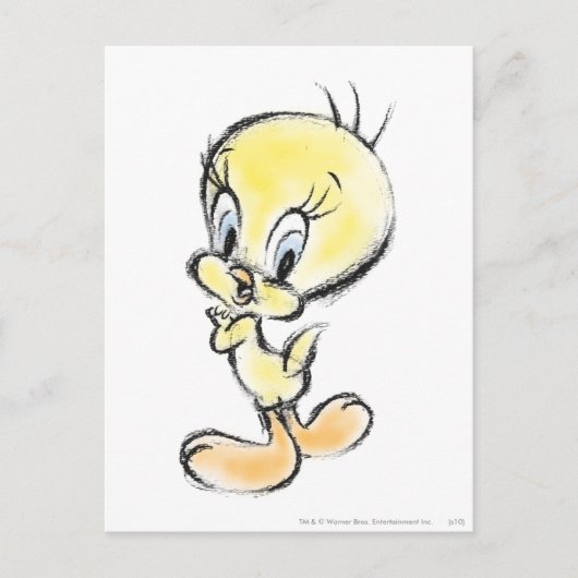TWEETY™ - Hand gedaan Briefkaart (Voorkant)