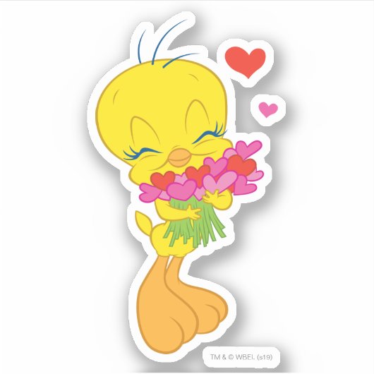 TWEETY™ Harten Sticker (Voorkant)