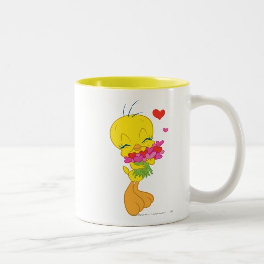 TWEETY™ Hartjes Tweekleurige Koffiemok (Rechts)