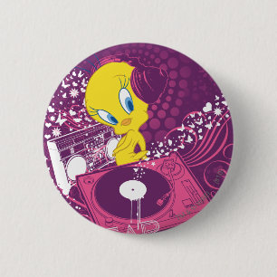 TWEETY™ "Hear the Beat" Ronde Button 5,7 Cm