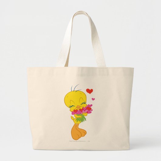 Tweety Hearts Grote Tote Bag (Voorkant)