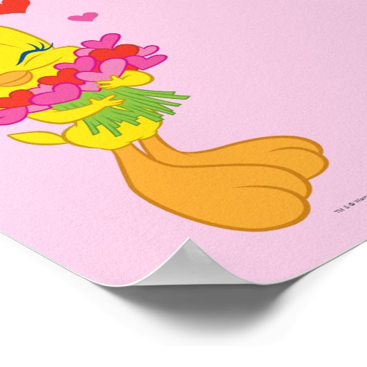 Tweety Hearts Poster (Hoek)