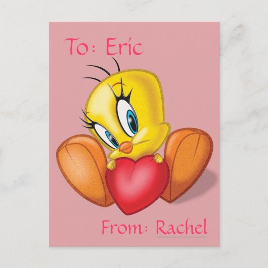 TWEETY™ Holding Heart Briefkaart (Voorkant)