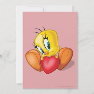 TWEETY™ Holding Heart Kaart