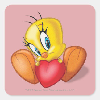 TWEETY™ Holding Heart Vierkante Sticker