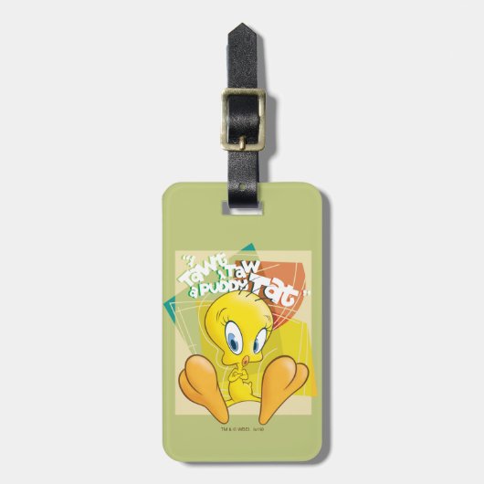 TWEETY™ "I Tawt I Taw A Puddy Tat" Bagagelabel (Voorkant verticaal)