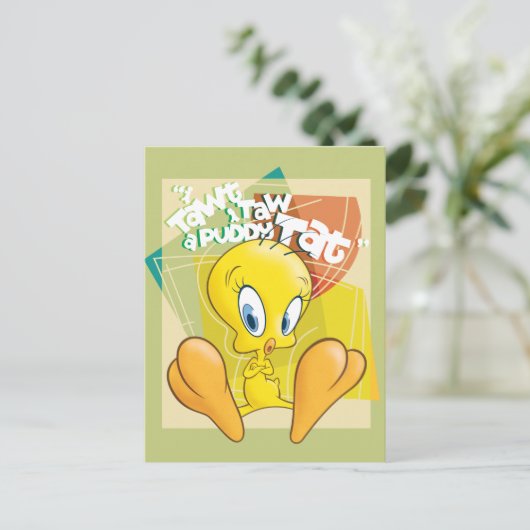TWEETY™ "I Tawt I Taw a Puddy Tat" Briefkaart (Staand voorkant)