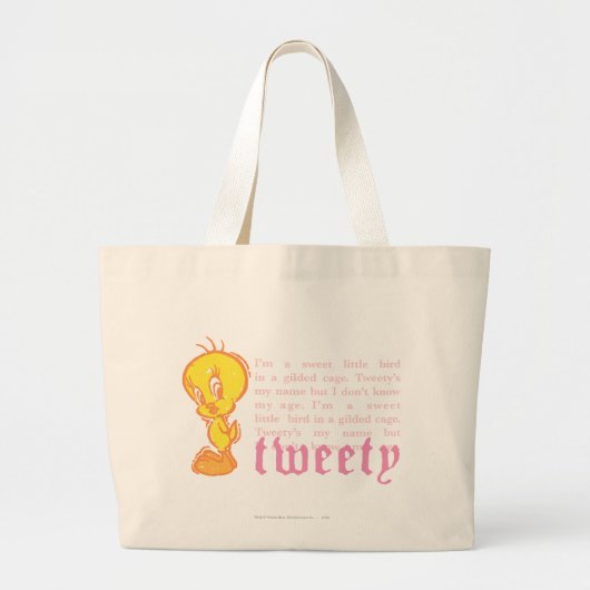 Tweety "Ik ben een zoete kleine vogel" Grote Tote Bag (Voorkant)