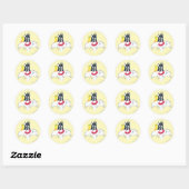 TWEETY™ in actie Pose 12 Ronde Sticker (Vel)