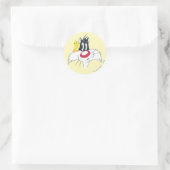 TWEETY™ in actie Pose 12 Ronde Sticker (Tas)