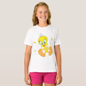 Tweety in actie pose 5 t-shirt (Voorkant volledig)