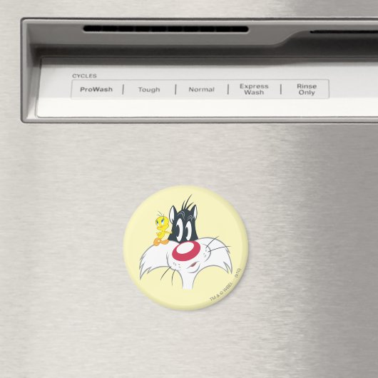 Tweety in Action Pose 12 Magneet (Insitu (Vaatwasser))