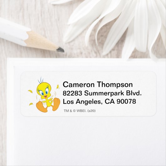 Tweety in Action Pose 5 Etiket (Insitu)