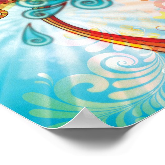 Tweety in Blue Wave Poster (Hoek)