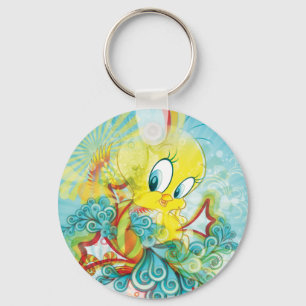 Tweety in Blue Wave Sleutelhanger