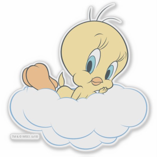 TWEETY™ in de wolken poseren Sticker (Voorkant)