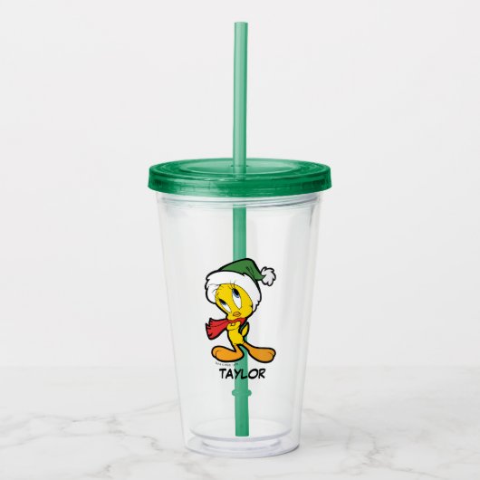 TWEETY™ kerstgedachten Acryl Drinkbeker (Voorkant)