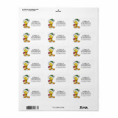 TWEETY™ kerstgedachten Etiket (Full Sheet)