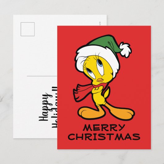 TWEETY™ kerstgedachten Feestdagenkaart (Voorkant / Achterkant)