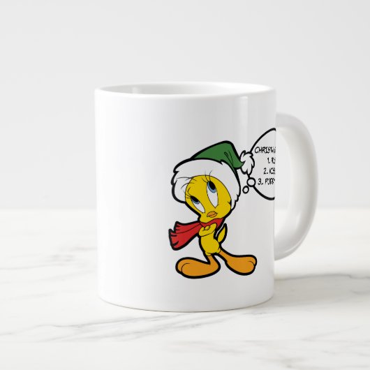 TWEETY™ kerstgedachten Grote Koffiekop (Voorkant rechts)