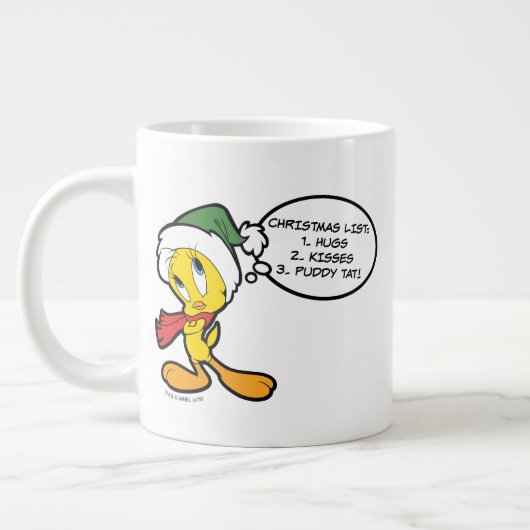 TWEETY™ kerstgedachten Grote Koffiekop (Links)