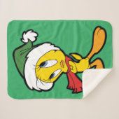 TWEETY™ kerstgedachten Sherpa Deken (Voorkant (horizontaal))