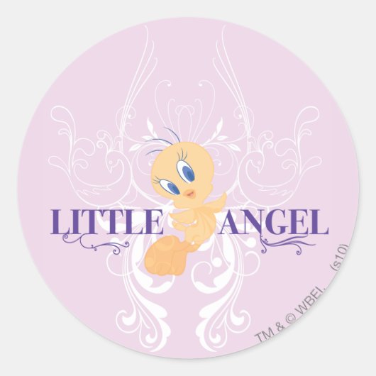 TWEETY™ "Kleine Engel" Ronde Sticker (Voorkant)