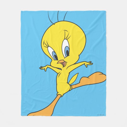 Tweety Landing Fleece Deken (Voorkant)